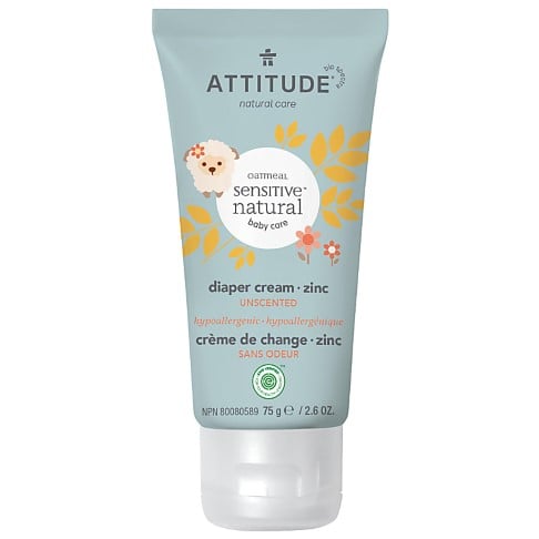 Bild von Attitude Sensitive Baby Natural Diaper Cream Zinc - Windelcreme mit Zink