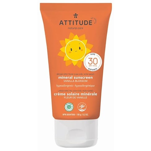 Bild von Attitude Mineral Sunscreen Baby Vanilla Blossom - Sonnenschutz für Babys LSF30