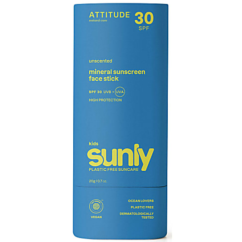 Attitude  SUNLY Sonnenschutzstift für das Gesicht SPF30 für Kinder - Parfümfrei