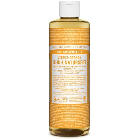 Bild von Dr. Bronner's Zitrus-Orange 18-in-1 Naturseife 475 ml