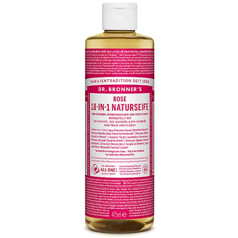 Bild von Dr. Bronner's Rose 18-in-1 Naturseife 475 ml