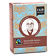 Fair Squared Coconut Hair Soap Greasy 80g - Feste Haarseife