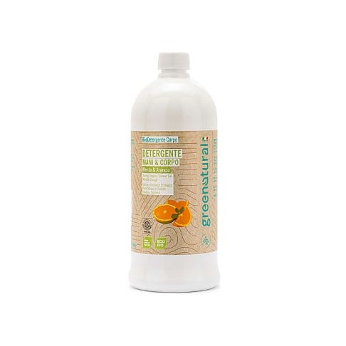 Bild von Greenatural BIO - FLÜSSIGSEIFE Minze & Orange FÜR HÄNDE UND KÖRPER - 1000ml