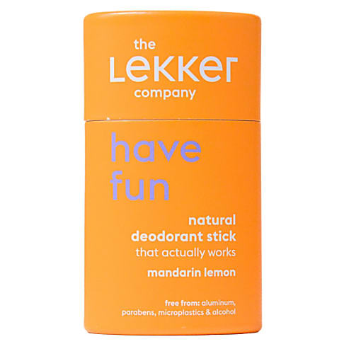 The Lekker Company Deodorant Stick Mandarine & Zitrone