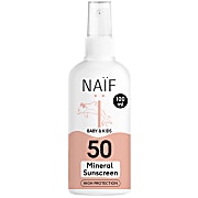 NAÏF Mineral Sunscreen Spray Baby & Kids SPF50 - Wasserfestes Sonnenschutz Spray