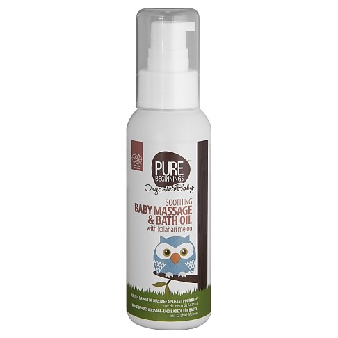 Bild von Pure Beginnings Soothing Baby Massage and Bath Oil with Kalahari Melon - Massageöl